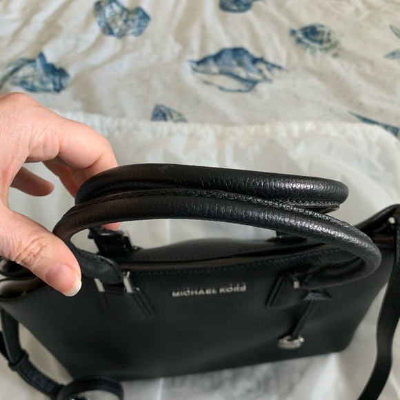 Michael Kors Black Adele Large Satchel Bag - Picture 4 of 12